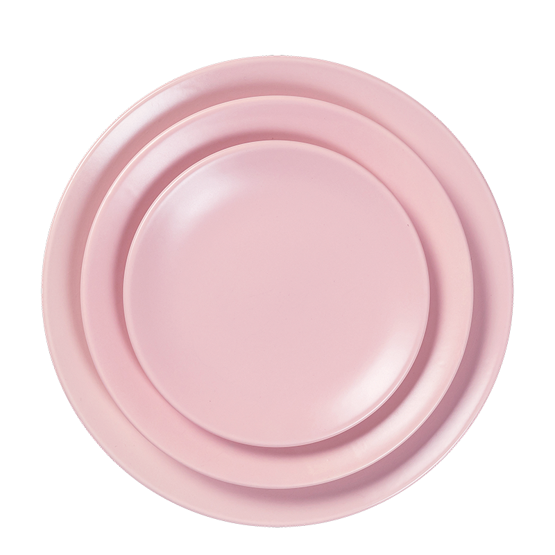 Platos Rosa Claro