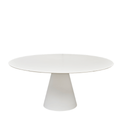 Mesa Icono redonda blanca Ø 160 cm Alt 72 cm