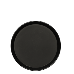 Badeja de servico negra antideslizante Ø 39,5 cm Alt. 3 cm